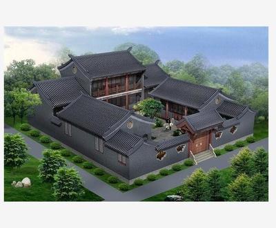 農家樂古建四合院-農村古建四合院工程隊-盛程園林